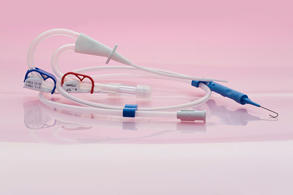 protect-surfaces A medical tubing with attachments